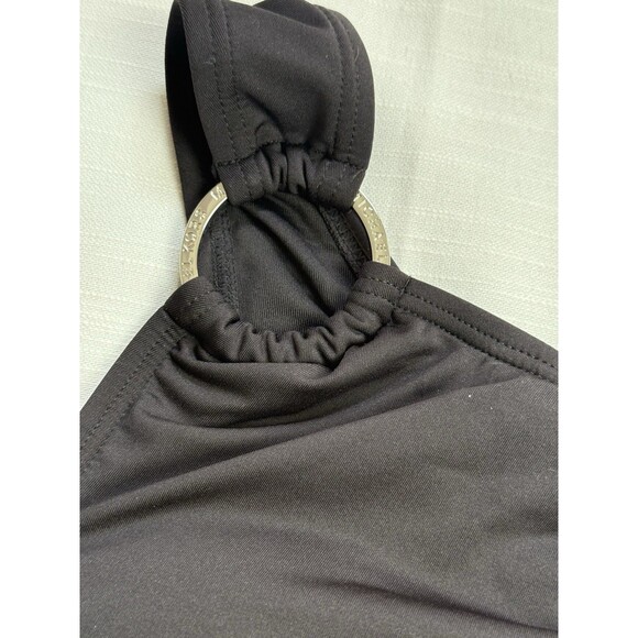 Michael Kors Embellished One-Shoulder Underwire One Piece Swimsuit Blk Sz 6 New - Picture 6 of 10